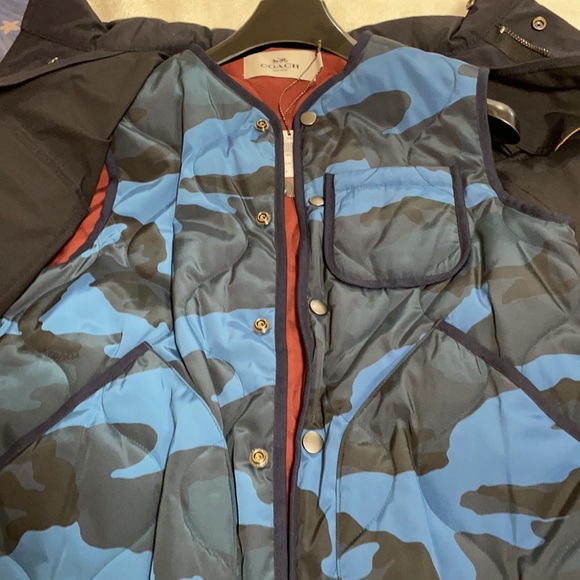 Coach Navy camo jacket NWT - Picture 5 of 5